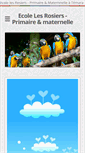 Mobile Screenshot of ecolelesrosiers.com